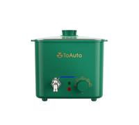 TOAUTO 4Qts Fondeur de cire verte - Pot électrique avec valve rapide pour la cire et contrôle de la température pour fabricant de bougies débutant AC 230 V