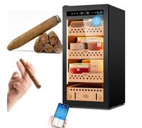 ToayNia Cave à cigares électrique, Cave à cigares, Cave à cigares Intelligente à température et humidité constantes, Cave à cigares à Refroidissement thermostatique, Cave à cigares 95C
