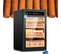 ToayNia Cave à cigares Intelligente à température et humidité constantes, Cave à cigares électrique, Cave à cigares en Bois de cèdre, Cave à cigares refroidissante, pour la Maison et Le Bureau 60C