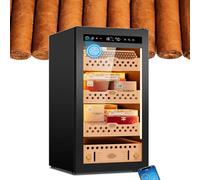 ToayNia Cave à cigares Intelligente à température et humidité constantes, Cave à cigares électrique, Cave à cigares en Bois de cèdre, Cave à cigares refroidissante, pour la Maison et Le Bureau 95C