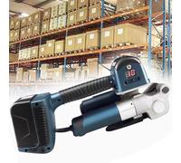 ToayNia Cercleuse électrique, Outil de cerclage Automatique alimenté par Batterie, intègre Les Fonctions de Tension, de Fusion à Chaud et de Coupe, avec Batterie 2 * 4000 Mah DD25A