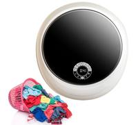 ToayNia Lave-Linge Mural, Lave-Linge Électrique Compact Mural, Lave-Linge À Tambour Avant Entièrement Automatique, pour Vêtements De Bébé Round