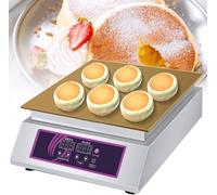 ToayNia Machine à souffler, Machine à souffler électrique Commerciale, Machine à dorayaki électrique en Acier Inoxydable, pour Faire du soufflé, des crêpes, du dorayaki SingleHead