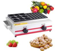 ToayNia Machine Commerciale de Hamburger d'oeufs de gaz, Machine Commerciale de Hamburger de Chauffage au gaz, Chauffage Rapide, 9/18/34kong, avec la Plaque latérale de Seasone 34