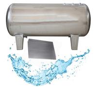 ToayNia Réservoir de Pression Horizontal en Acier Inoxydable, réservoir de Pression Horizontal résistant à la Corrosion, réservoir de Pression Horizontal pour Parcs/Agriculture/écoles/Maisons 160L