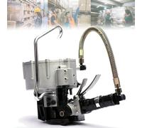 ToayNia Tendeur et Coupe-scelleuse Robuste, Petit Outil d'emballage portatif, cercleuse pneumatique intégrée en Acier, Presse à balles thermofusible pneumatique