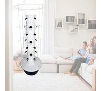 ToayNia Tour de Culture hydroponique, kit de Culture hydroponique, jardinière Verticale, kit de Jardinage d'intérieur Intelligent, pour Fruits et légumes Black-7layers+climbingframe