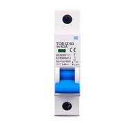 TOB1Z-63 DC MCB 6KA 1P 500V Mini Disjoncteur 3A 6A 10A 16A 20A 25A 32A 40A 50A 63A Y Connexion 1 Pièces(10A)