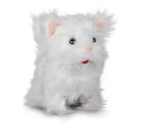 Tobar - 28774 - Peluche animée chaton blanc qui marche et miaule, Collection Animigos