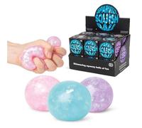 Tobar 38447 Balle à écraser Scintillante, Motifs et Couleurs Assortis, Petite Taille