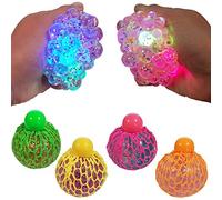 Tobar Glitter Squishy Mesh Squish Squeeze Stress Ball Toy