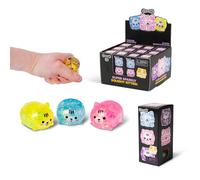 Tobar SCRUNCHEMS Diddy Squishy Kitties Stress Squishball Toy - 3 Pack, Multiple Colours