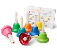 Tobar - Set de cloches à main pour enfant - 8 cm - Arc-en-ciel
