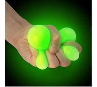 Tobar Squish Ball 38439 - Balle antistress phosphorescente 6 cm, motifs assortis