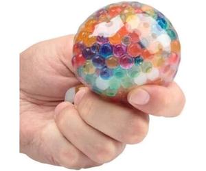 Tobar-Tobar-35991-Balle Anti Stress remplie de Billes Arc-en-Ciel, 35991, Multicolor