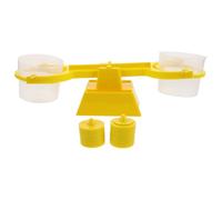 TOBBOMEY 1 Ensemble Balance Éducative à Double Pan pour Garçon Fille Échelle de Mesure Transparente pour Expériences Scientifiques Classe pour Mathématiques et Physique Outil Apprentissage