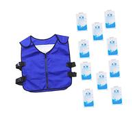 TOBBOMEY 1 Ensemble Gilet de Refroidissement Ajustable Glace pour Activités Extérieures Vêtements de Refroidissement pour Cuisine Bâtiment