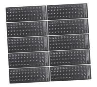 TOBBOMEY 10 Pièces Autocollants Clavier Espagnol Mat Protection Clavier Pc Portable Réparation Worn-Out Compatible Bureau Maison