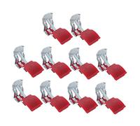 TOBBOMEY 10 pièces Clips de Fixation pour Évier Cuisine Accessoires de Montage Manganèse et Arc Réglable Installation sans Perçage Compatibles Éviers et Plans de Travail Kit Robuste