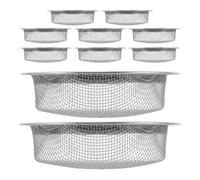 TOBBOMEY 10 Pièces Filtre de Remplacement Moxibustion Acier Inoxydable Maille Fine Anti-poussière Filtre pour Jarre de Moxibustion à Usage Domestique et Spa