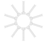 TOBBOMEY 10 Pièces Kit de Goupilles et Joints pour Cadre Métallique Rond Accessoires de Remplacement pour Piscine Hors Sol Protection Anti-Rouille Compatible Marque Générique