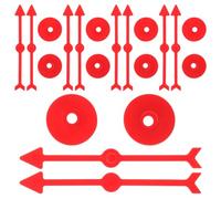 TOBBOMEY 10 pièces Lot de Flèches Plastique pour Jeux de Société Pointeurs Rotatifs DIY pour Garçon Fille Accessoires de Jeu de Plateau Rouge Interaction et Créativité