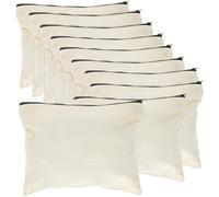 TOBBOMEY 10 pièces Lot de Pochettes Zippées Toile Petites Trousses de Rangement Polyvalentes pour Outils Cosmétiques et Papeterie Légères et Portables Couleur Aléatoire Couleur Aléatoire