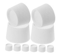 TOBBOMEY 100 pièces Capsule de Dentifrice à Visser Plastique Petite Légère pour Voyage Compatible Plupart des Tubes de Dentifrice Design Auto-fermant Pratique et Facile à Utiliser