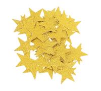 TOBBOMEY 100 pièces Étoiles Dorées Papier Double Face pour Décoration de Table Anniversaire Mariage Fête DIY Confettis Étoiles Polyvalents