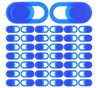 TOBBOMEY 100 Pièces Lot de 100 Caches-caméra Coulissants Ultra-Fins Bleu Profond, Protection D'objectif pour Smartphone, Tablette et Ordinateur Portable, Capuchon D'objectif de