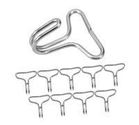 TOBBOMEY 100 pièces Lot de Crochets Acier Inoxydable pour Siège Auto Crochets Multifonctions pour Appuie-tête Organisateur Voiture pour Sacs Vêtements Rangement et Installation Facile