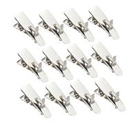 TOBBOMEY 100 Pièces Lot Pinces Décoration Sapin Noël Clips Mini Crocodile pour Fleurs Guirlandes et Ornements Accessoires pour Fête de Noël