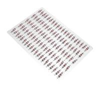 TOBBOMEY 100 pièces Noyau Valve Zinc Alliage pour Pneu Vélo Tubeless Remplacement pour Valve Américaine Résistant Corrosion Facile à Installer sur Jante Vélo American Core