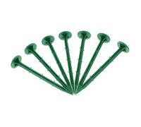 TOBBOMEY 100 pièces Piquets de Jardin Plastique Vert Piquets de Fixation pour Toile de Paillage Pièges à Herbe Agrafes Solides pour Pelouse et Jardins Extérieurs