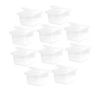 TOBBOMEY 10pièces Boîte Alimentation Transparente pour Reptiles Habitat Pratique Et Observatoire pour Élevage De Reptiles Et Insectes Idéale pour Terrarium Et Vivarium