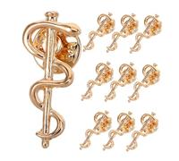 TOBBOMEY 10pièces Épingle Serpent Alliage Broche Pour Femme Et Personnel Infirmier Clip De De Cardigan Bijoux Pour Robe Doré