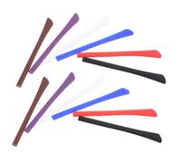 TOBBOMEY 12 Paires Branches à Lunettes Glissement Spectacle Couvre-jambes De Lunettes Monocle Poignées Couverture Réglable Ajustable