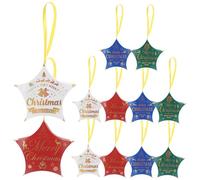 TOBBOMEY 12 Pièces Boîtes Noël Étoile Couleurs Boîtes Bonbons Décoratives Sapin Festifs Candy Gift Box