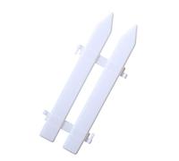TOBBOMEY 12 Pièces clôture en plastique décoration Clôture de piquets blancs piquet blanc Mariage blanche