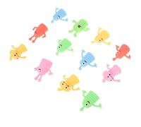 TOBBOMEY 12 pièces Lot de Marionnettes Doigts TPR Mini Petites Poupées Lumineuses Jouets Garçon Fille pour Histoires et Jeux Styles Animaux Aléatoires