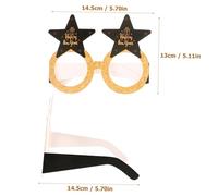 TOBBOMEY 12 Pièces Lunettes Papier Décoratives pour Fête Nouvel an Accessoires Photobooth Colorés pour Adultes et Garçon Fille Cadres de Lunettes Festives pour Décoration et Photos