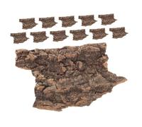 TOBBOMEY 12pièces Décoration Écorce De Chêne pour Terrarium Reptile Plateforme De Grimpe Naturelle Et Décor De Fond pour Lézards Et Serpents Environnement De Vie Équilibré