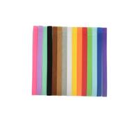 TOBBOMEY 15 pièces Colliers Identification pour Chiots Double Face Bandes Réglables Couleurs Lumineuses pour Suivi de Croissance Tissu Doux Non Irritant Adaptées Aux Petits Animaux