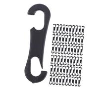 TOBBOMEY 150 pièces Crochets S Deux Extrémités pour Housses Siège Voiture Fixation Pratique sans Outils Accessoires Intérieurs Auto Durables et Légers Stabilisateurs Coussin Siège