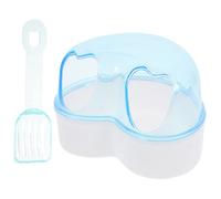 TOBBOMEY 1ensemble à Sable pour Hamster Et Cochon Bac Transparent Facile à Nettoyer Design Élégant Et Profond Crée Un De Bain Joyeux pour Petits Animaux