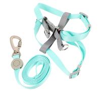 TOBBOMEY 1ensemble Harnais pour Chien avec Laisse Réglable Ensemble Évasion Léger Et Durable pour Promenade De Chiens Couleur Verte