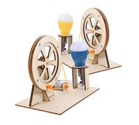 TOBBOMEY 2 Ensembles Générateur à Manivelle Éducatif Kit Expérimental Scientifique Manuel DIY pour Garçon Fille Développement Habiletés Concentration Couleur Aléatoire