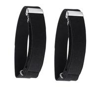 TOBBOMEY 2 Paires Bracelets Élastiques Réglables pour Manches de Chemise Brassards Unisexes Anti-Glisse pour Bras et Poignets Lot