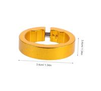 TOBBOMEY 2 pièces Anneaux de Serrage Guidon Vélo Alliage Aluminium Bagues de Fixation pour Poignées de Vtt et Route de Fatigue Lot de Or