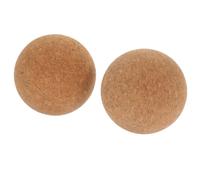 TOBBOMEY 2 pièces Balles de Massage Liège Petites Boules Myofasciales pour Yoga et Relaxation Massage Dos Cou et Légères et Faciles à Transporter